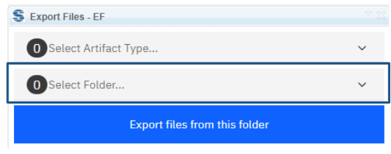 Choose Folder from dropdown selection